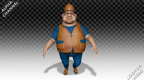 Fun Workman - Cartoon Walk 1