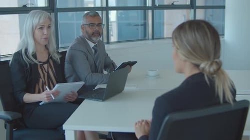 Professionals Meeting at the Office for Job Interview