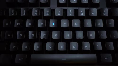 Illuminated Keyboard with LED Backlighting