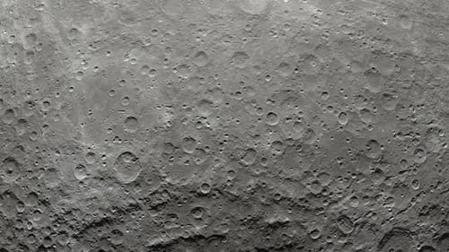 Moon Surface Rotation with a Lot of Crater