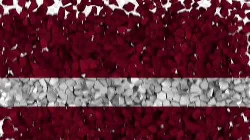 Geometric Flag Shatter and Rebuild Reveal