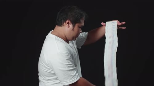 Man Displaying Cardistry Skills