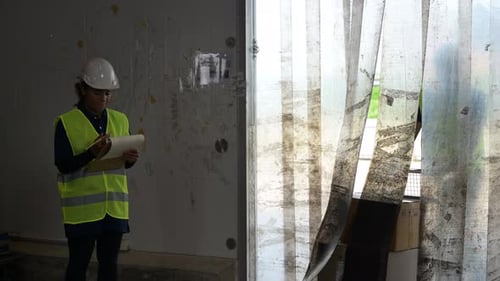 Workers Inspecting Stock in Warehouse