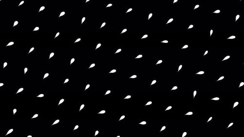 Abstract White Teardrop Raindrop Minimalist Pattern Loop