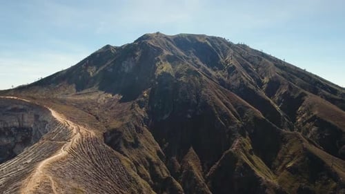 Paysage de montagne de l'île de Jawa, Indonésie