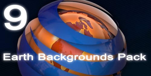 Dynamic 3D Globe and Corporate News Background Animations