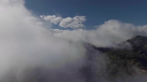 Aerial Mountain Clouds