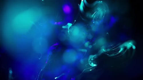 Abstract Fluid Blue and Purple Particle Flow Background