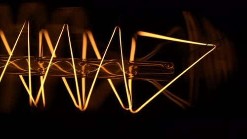 Incandescent Light Bulb, Macro Shot