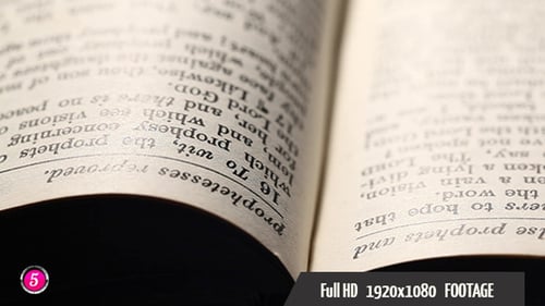 Open Bible Pages with Text
