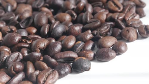 Roasted Coffee Beans Close Up