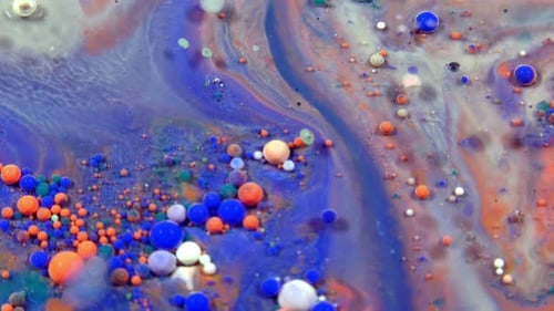 Diffusion d'éclaboussures de gouttes d'encre abstraites