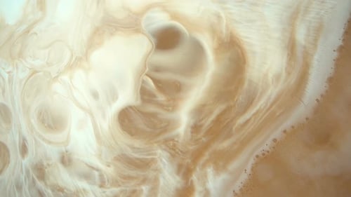 Abstract Golden Swirls Flowing Smoothly