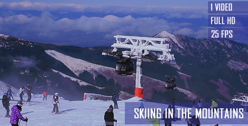 Skiing In The Mountains