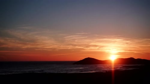 Sunset over Sea Shore
