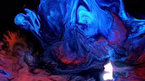 Cover for Red Blue Abstract Liquid Marble Texture Fluid Art