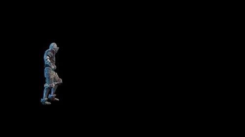 3D Animated Medieval Knight Walk Run Jog Cycle Pack