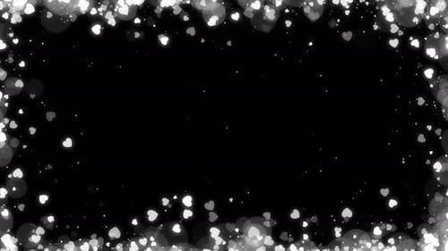 Glitzernder Herzrahmen