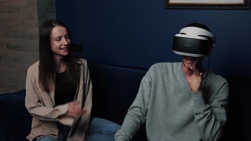 Young Adults Experiencing Virtual Reality Technology