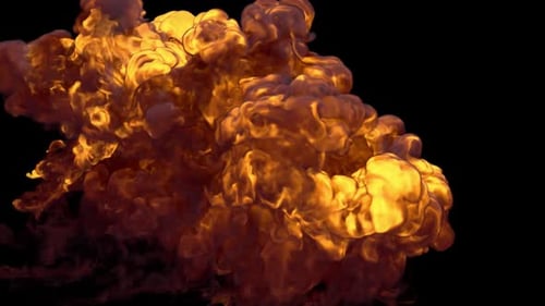 Realistic Fire and Smoke Explosion Visual Effect