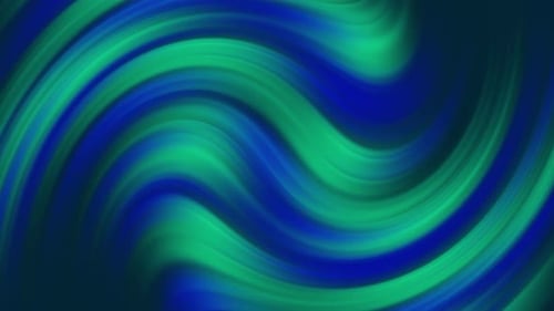 Seamless Looping Abstract Blue Green Fluid Swirl