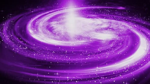 Purple Glowing Swirling Space Background Animation