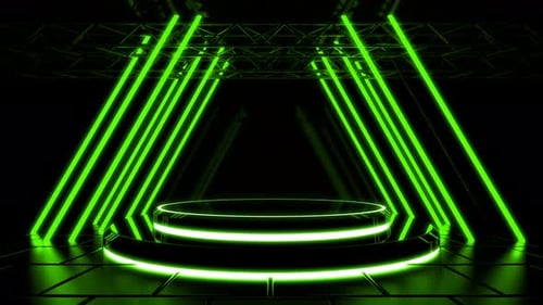Green Stage Background 4K