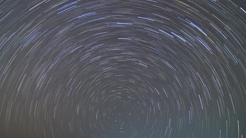 Beautiful Star Trails and space dust in the universe,