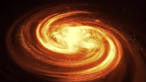 Dynamic Cosmic Swirl with Sparkling Particles Motion Background