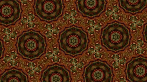 Decorative Morphing Kaleidoscope Pattern