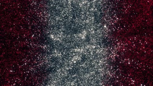 Dynamic Red and White Sparkling Glitter Particle Background