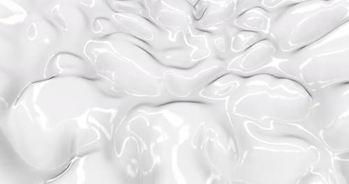 Smooth Glossy Liquid Abstract White Background