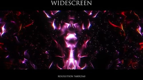 Abstract Glowing Particle Waves Loop Background