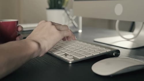 Typing On Computer