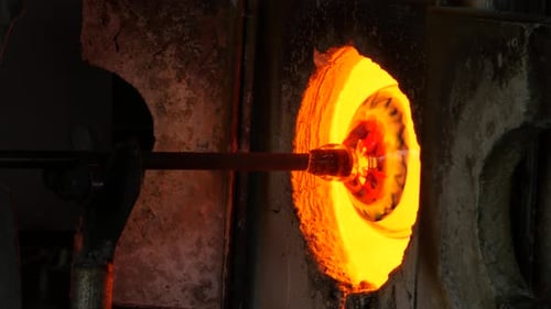Glassworks glass manufacturing process