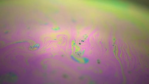 Abstract Iridescent Fluid Pattern with Hypnotic Texture