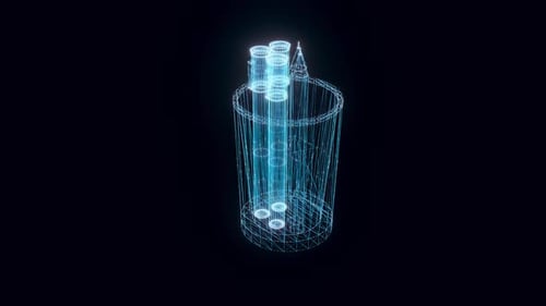 Estuche Hologram Rotating Hd
