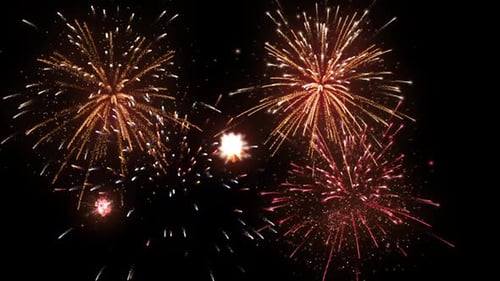 Epic Fire Works in Sky Combination 03