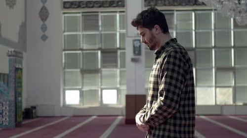 Muslimische betende Moschee