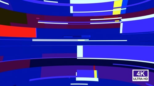 Dynamic Glitch Transition with Abstract Digital Forms