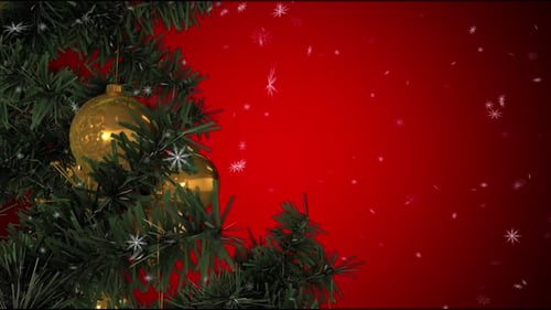 Rotating Christmas Tree 4k