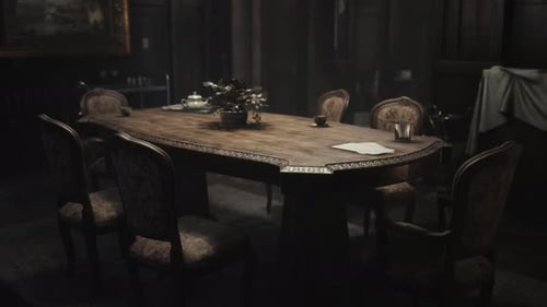 Atmospheric Light Rays and Dust in an Antique Room Interior