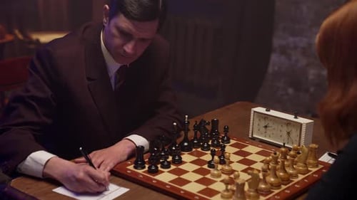 Man spielt Schach
