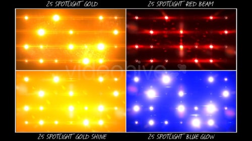 Dynamic Animated Stage Spotlights Light Wall Backgrounds