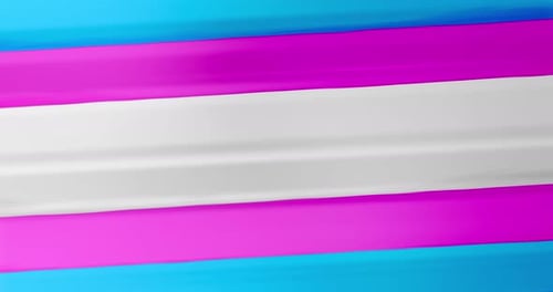 Animated background with flowing waves in the colors of the transgender flag