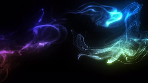 Abstract Particle Stream Fluid Motion Background