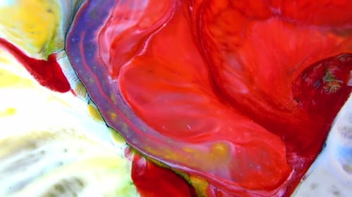 Swirling Colorful Abstract Paint Background