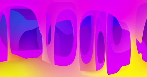 Fluid Abstract Pink and Yellow Dynamic Background Animation