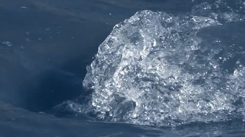 Close-Up Shot of Dynamic Ocean Wave