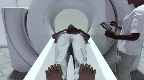 3D Medical MRI Scan with Patient and Doctor Interaction